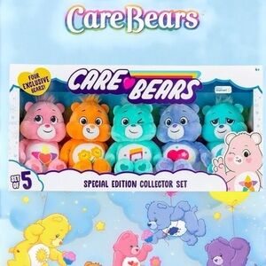 Care Bears Special Edition 40th Anniversary Collector’s Set of (5) 9” Plush NIB